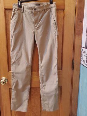 Carhartt Women's Khaki Straight-Leg Work Pants